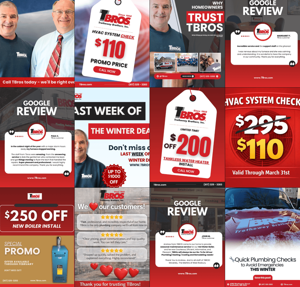 Social Media for TBros Plumbing